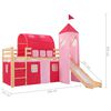vidaXL Letto a Castello per Bambini Scivolo e Scala in Pino 208x230 cm