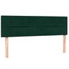 vidaXL Giroletto a Molle con Materasso Verde Scuro 160x220 cm Velluto