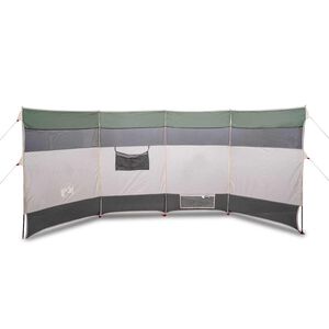 vidaXL Frangivento da Campeggio Verde 366x152x152 cm Impermeabile
