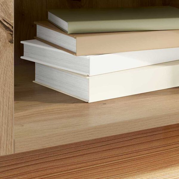 vidaXL Mobile porta vinili Rovere artigianale 121 x 38 x 48 cm