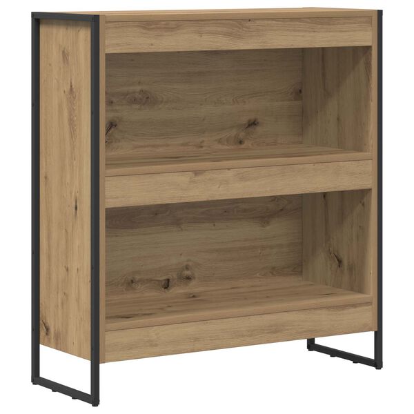 vidaXL Armadio per Libri Rovere Artigianale 80 x 30 x 155 cm