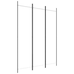vidaXL Divisorio a 3 Pannelli bianco 150x200 cm in Tessuto