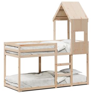 vidaXL Letto a Castello senza Materasso 90x190 cm Legno di Pino