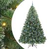 vidaXL Albero di Natale artificiale con 300 LED Verde 240 cm PE e PVC