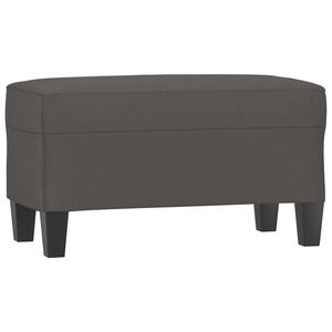 vidaXL Panca Grigia 70x35x41 cm in Similpelle