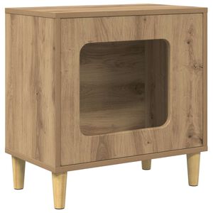 vidaXL Casa per Gatti Rovere Artigianale 51 x 30 x 52 cm