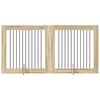 vidaXL Cancello per cani con supporti 2 pcs Rovere Sonoma 100 x 100 cm