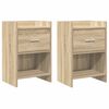 vidaXL Comodini 2 pz Rovere Sonoma 40 x 30 x 60 cm
