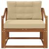 vidaXL Divano centrale per esterno Legno di Acacia Massello Naturale