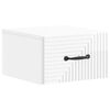 vidaXL Mobiletto da notte a muro Bianco Lucido 34,5 x 33 x 20 cm