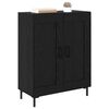 vidaXL Credenza Rovere Nero 69,5 x 34 x 90 cm