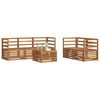 vidaXL Set divani Legno di Acacia Massello