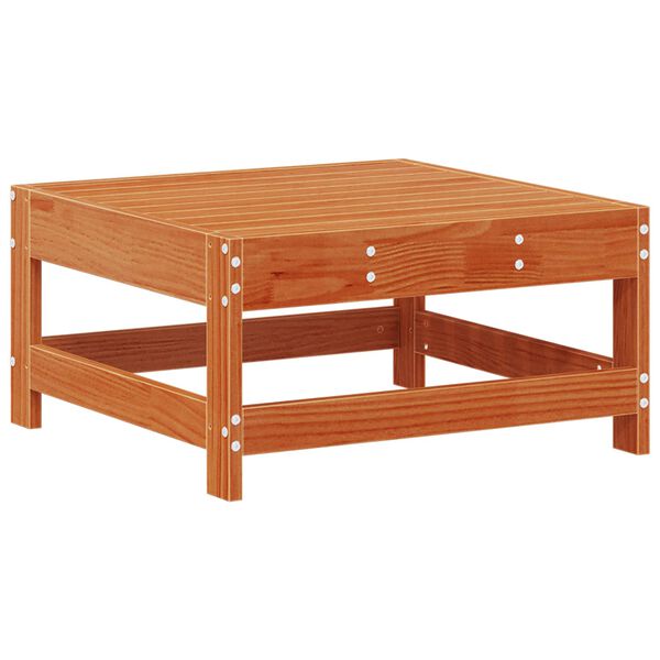 vidaXL Poggiapiedi da Giardino Legno di pino massiccio Marrone Cera