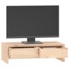 vidaXL Supporto per Monitor 50x27x15 cm in Legno Massello di Pino