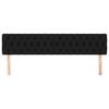 vidaXL Testiera Nera 180x7x78/88 cm in Tessuto