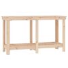 vidaXL Banco da Lavoro 140x50x80 cm in Legno Massello di Pino