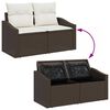 vidaXL Set di divani con cuscino 6 pcs polyrattan
