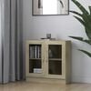 vidaXL Vetrina Rovere Sonoma 82,5x30,5x80 cm in Legno Multistrato