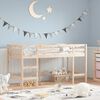 vidaXL Letto Soppalco con Scala Bambini 90x190 cm Legno Massello Pino