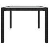 vidaXL Set da Pranzo da Giardino 7 pz con Cuscini in Polyrattan Nero