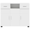 vidaXL Credenza con porta Bianco 88,5 x 30,5 x 73 cm Legno multistrato