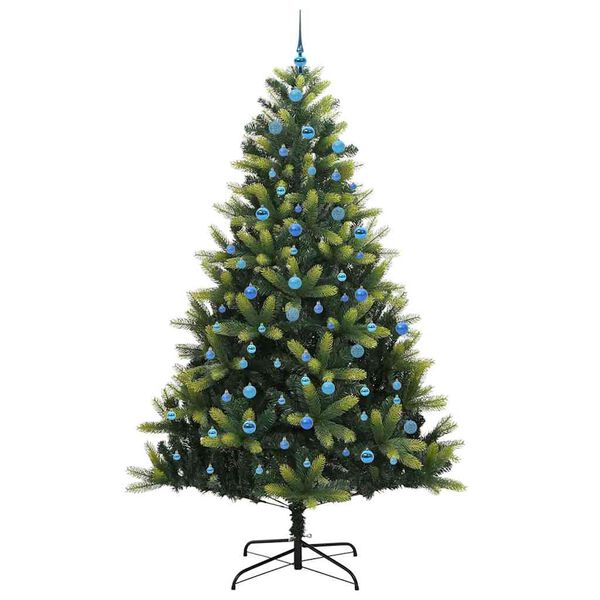 vidaXL Albero di Natale Artificiale a Cerniera con 300 LED 240 cm