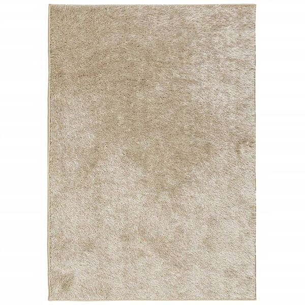 vidaXL Tappeto a Pelo Lucido Lungo ISTAN Effetto Beige 160x230 cm