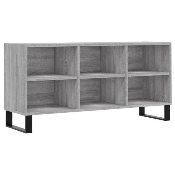 vidaXL Mobile TV Grigio Sonoma 103,5x30x50 cm in Legno Multistrato