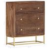 vidaXL Credenza 60x30x75 cm in Legno Massello di Mango