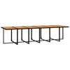 vidaXL Set da Pranzo per Giardino 13 pz con Cuscini in Polyrattan Nero