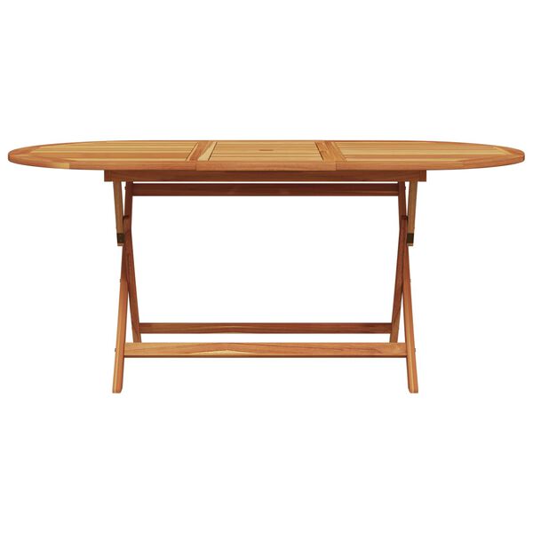 vidaXL Set da Pranzo per Giardino 7 pcs Nero Legno di Acacia Massello