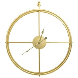 vidaXL Orologio da Parete Oro 52 cm in Ferro
