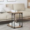 vidaXL Tavolo laterale Rovere artigianale 50 x 35 x 52 cm