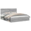 vidaXL Struttura del letto Grigio Sonoma 200 x 200 cm Pino massello