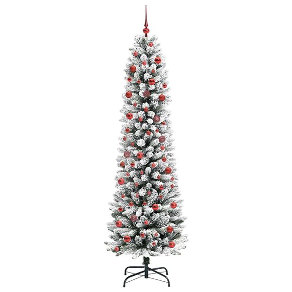 vidaXL Albero di Natale artificiale con 300 LED Bianco 210 cm