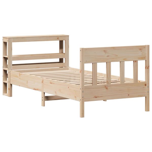 vidaXL Letto senza Materasso 75x190 cm in Legno Massello Pino