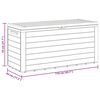 vidaXL Baule da Giardino Antracite 116x44x55 cm