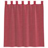 vidaXL Tende in Voile con Passanti 2 pz Rosso Vino 140x140 cm