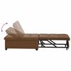 vidaXL Divano letto Marrone 194 x 67 x 82 cm Tessuto Huahua