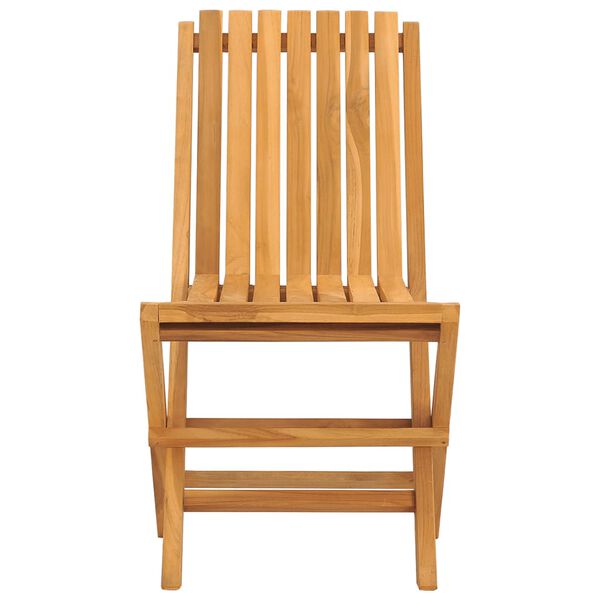 vidaXL Sedie da Giardino Pieghevoli 2pz 47x47x89cm Legno Massello Teak