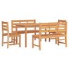 vidaXL Set da Pranzo per Giardino 5 pz in Legno Massello di Teak