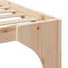 vidaXL Struttura del letto Marrone 75 x 190 cm Pino massello