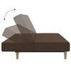 vidaXL Divano Letto a 2 Posti Marrone in Tessuto