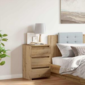 vidaXL Comodino Rovere Artigianale 40x35x62,5 cm in Legno Multistrato