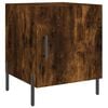 vidaXL Comodino Rovere Fumo 40x40x50 cm in Legno Multistrato