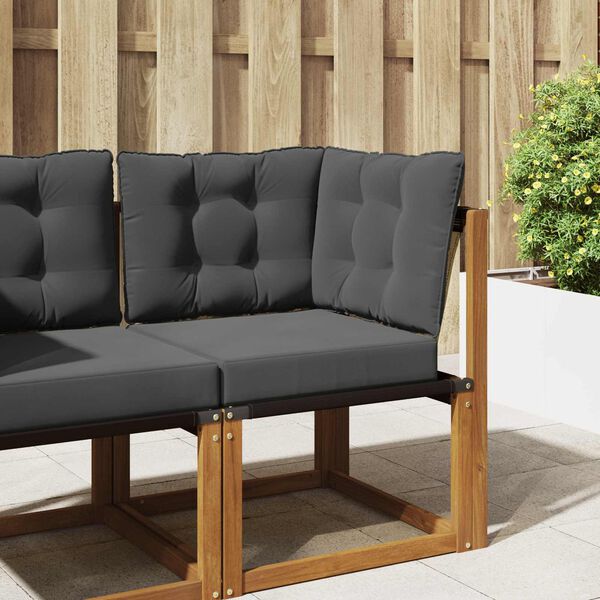 vidaXL Cuscino per divano da esterno 3 pcs Antracite Poliestere