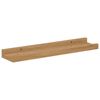 vidaXL Scaffale da parete con lo scaffale 2 pcs Marrone 40 x 9 x 3 cm