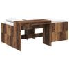 vidaXL Letto alto per bambini con scrivania Legno antico 80 x 200 cm