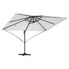 vidaXL Parasol Roma a braccio Beige e Nero 352 x 251 x 265 cm