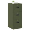 vidaXL Armadio per File con cassetto Verde oliva 44 x 50 x 106.5 cm